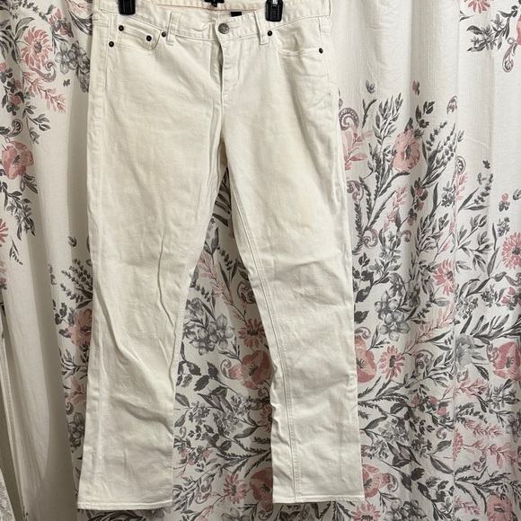 Jcrew Matchstick White Jeans Petite - Picture 1 of 6